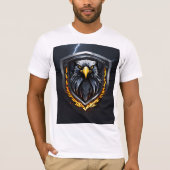 T-shirt Aigle noir en colère (Devant)