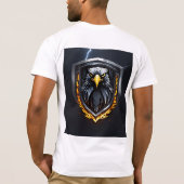 T-shirt Aigle noir en colère (Dos)