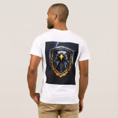 T-shirt Aigle noir en colère (Dos entier)