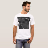 T-shirt Aigle noir et blanc (Devant entier)