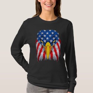 T-shirt Aigle patriotique 4 juillet Drapeau américain amér