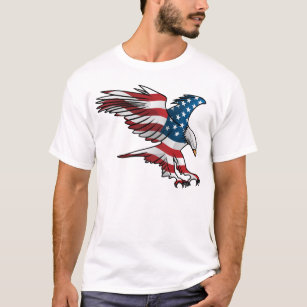 T-shirt Aigle patriotique américain