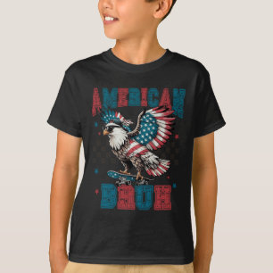 T-shirt Aigle patriotique américaine 4 juillet indépendant