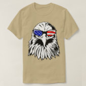 T-shirt Aigle patriotique Amérique 4 juillet drapeau améri (Design devant)