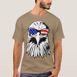 T-shirt Aigle patriotique Amérique 4 juillet drapeau améri
