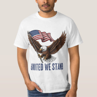 T-shirt Aigle patriotique avec drapeau américain