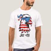 T-shirt Aigle patriotique Juillet 4 (Devant)