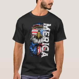 T-shirt Aigle patriotique Merica 4 juillet Merica Ea