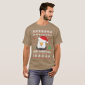 T-shirt Aigle Père Noël Joyeux Noël (Devant entier)