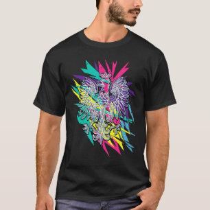 T-shirt Aigle Polonais coloré Moderne Crête Polonaise Mult