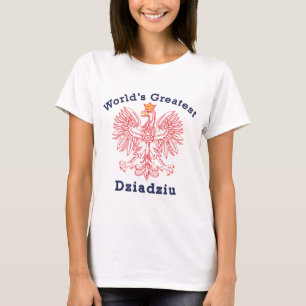 T-shirt Aigle rouge Dziadziu le plus grand du monde