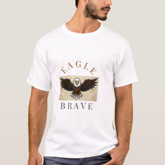 T-shirt Aigle sans peur – Symbole de force et de courage T
