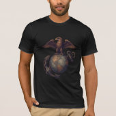 T-shirt Aigle subtil, Globe & Anchor Tri-Blend Shirt (Devant)