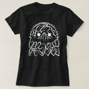 T-shirt Aigle tribale noire et blanche