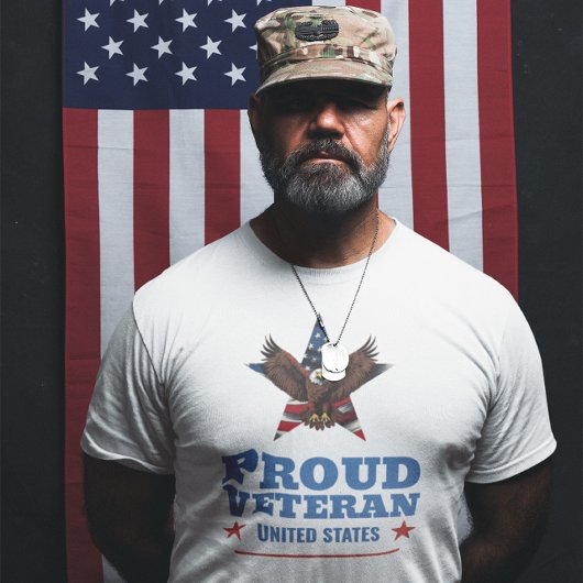 T-shirt Aigle Vétéran Fier 