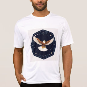 T-shirt Aigle volant sur fond étoilé