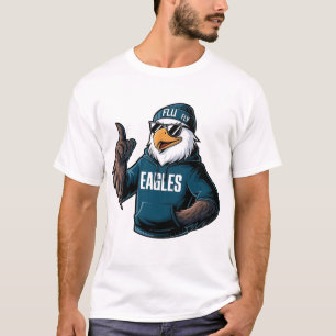 T-shirt Aigles à visage cool avec lunettes de soleil Aigle
