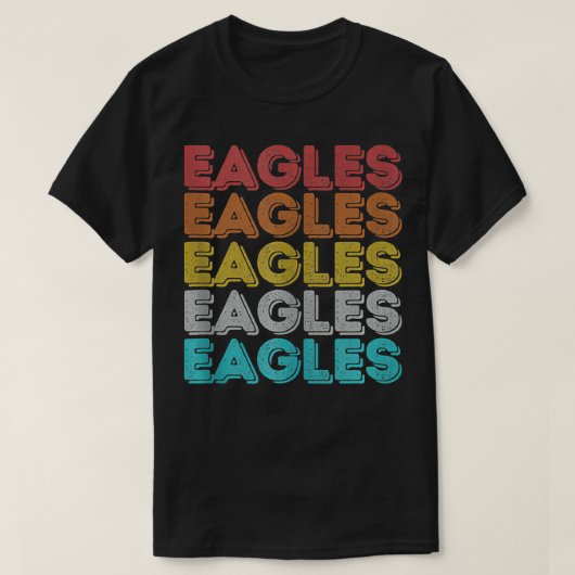 T-shirt Aigles rétro vintages (Design devant)