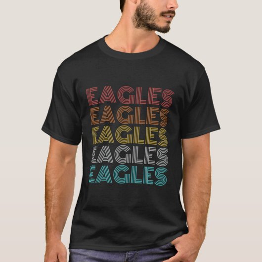T-shirt Aigles Vintages rétro (Devant)