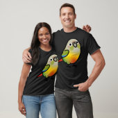 T-shirt Aiguille Chubby Vert Joue Conure (Unisexe)
