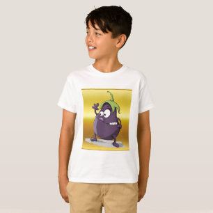 T-shirt Aiguille de dessin animé aux grands yeux vert chev