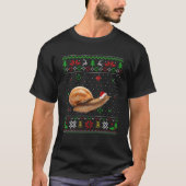 T-shirt Aiguille de Noël Pyjama Sweater Escargot Animaux A (Devant)