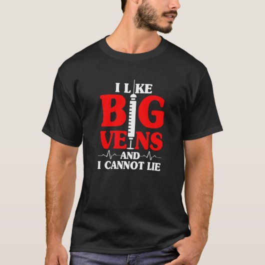 T-shirt Aiguille de ponction veineuse mème pour une infirm (Devant)
