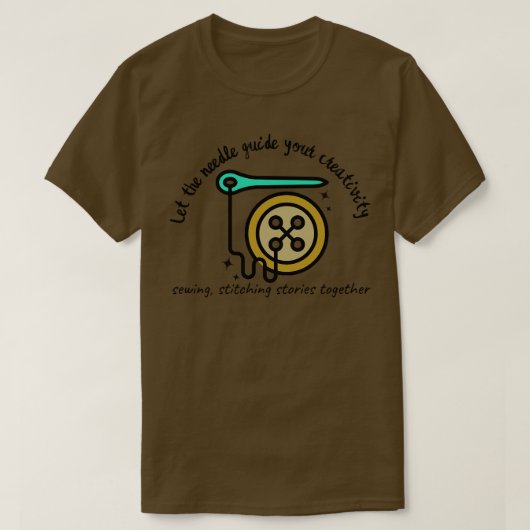 T-shirt Aiguille guide votre créativité (Design devant)