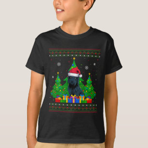 T-shirt Aiguille moche arbre de Noël Santa Hat Scottie Chi