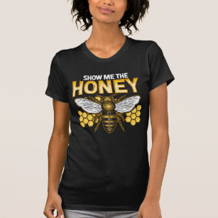 T-shirt Aiguille Montrez-Moi Honey Honeycomb Graphisme