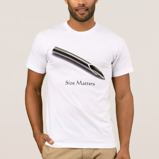 T-shirt Aiguille Piercing, sujets de taille