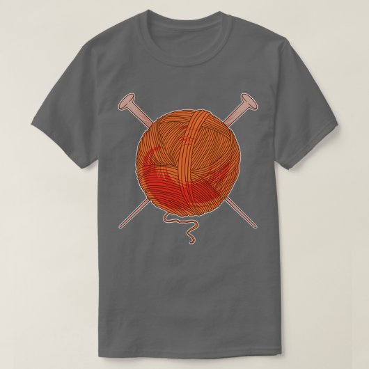 T-shirt Aiguilles en laine et tricot (Design devant)