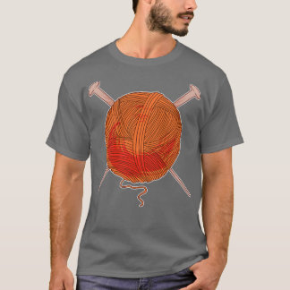 T-shirt Aiguilles en laine et tricot