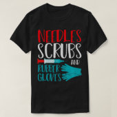 T-shirt Aiguilles Et Gants En Caoutchouc Docteur Sa (Design devant)