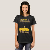 T-shirt Aikido Fighter Sur La Lune (Devant entier)