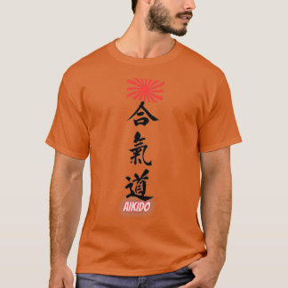 T-shirt Aikido With Flag