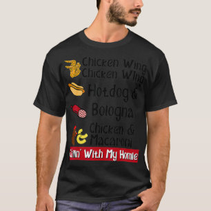 T-shirt Aile de poulet aile de poulet Hotdog Bologne Chans