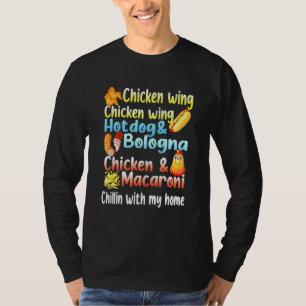T-shirt Aile de poulet Aile de poulet Hotdog et Bologne