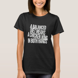 T-shirt Aile de poulet Nourriture   Foodie Manger Amour Hu