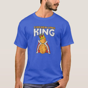 T-shirt Aile de poulet Roi I Funny Fried Poulet Nugget Fas
