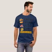 T-shirt Aile de poulets Aile de poulet Hotdog et Bologne H (Devant entier)