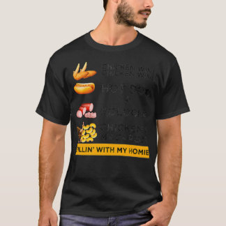 T-shirt Aile de poulets Aile de poulet Hotdog et Bologne H