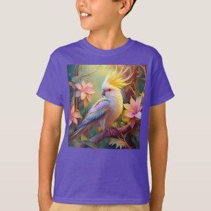 T-shirt Aile Iridescente Cockatiel Imaginaire Oiseau