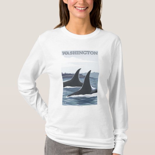 T-shirt Ailerons de WashingtonOrca (Devant)