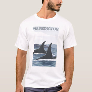 T-shirt Ailerons de WashingtonOrca