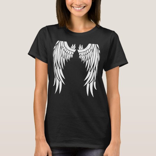 T-shirt Ailes anges sur votre dos - Cool Imaginaire célest (Devant)