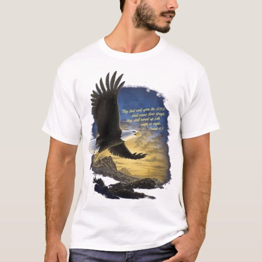 T-shirt Ailes comme Aigles Isaïe 4031 Christian (Devant)