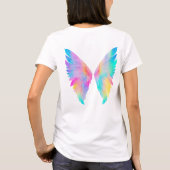 T-shirt Ailes d'ange d'aquarelle holographique (Dos)
