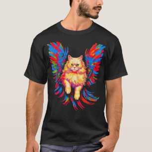 T-shirt Ailes d'ange de chat persan