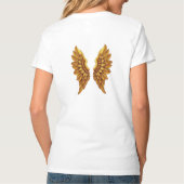 T-shirt Ailes d'ange dorées Design (Dos)